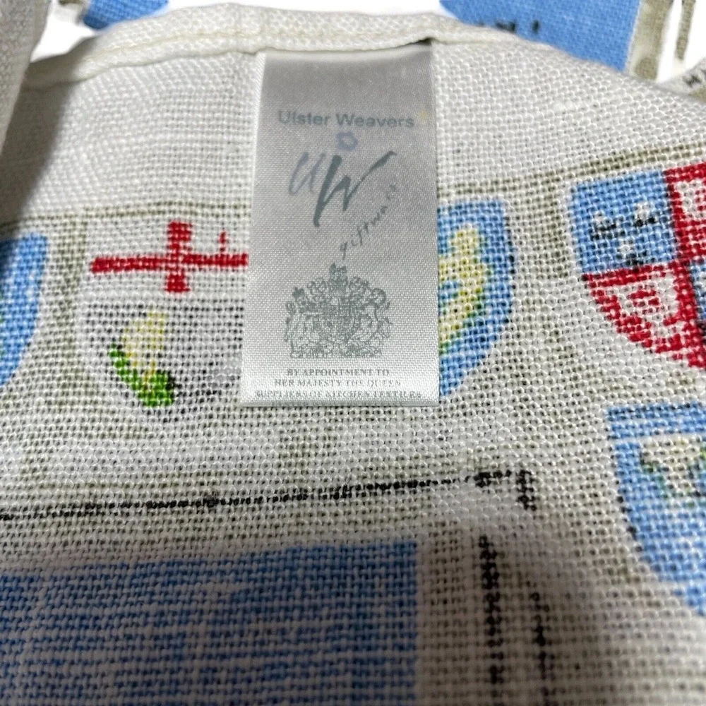 Map of Royal Brittan Ulster‎ Weavers Towel Irish Linen  17 x 26